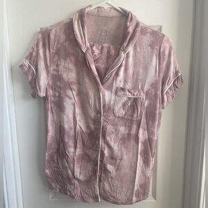 Stars Above Pajama Set - Pink Tie-Die, XS